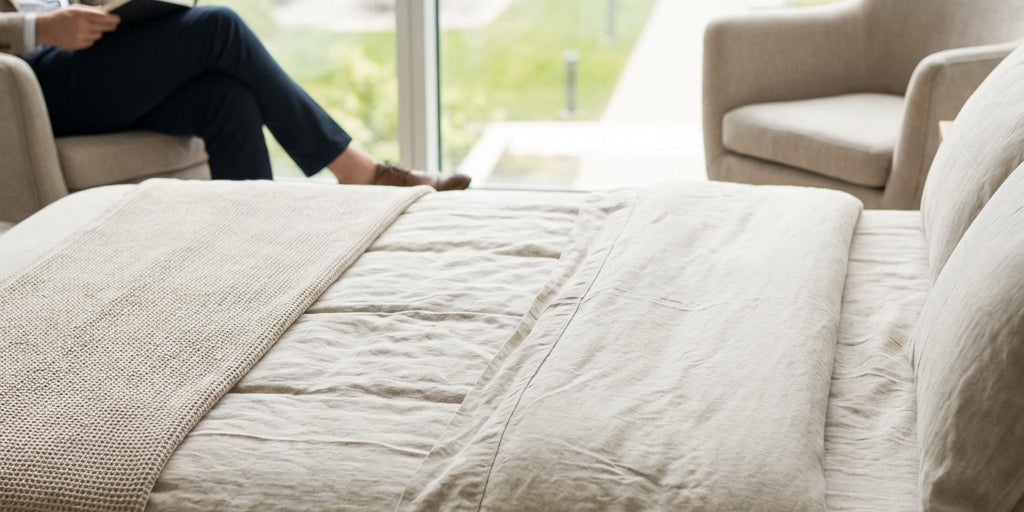 Illustration for The Benefits of Earthing Bedsheets for Better Sleep Quality and Natural Anxiety Relief