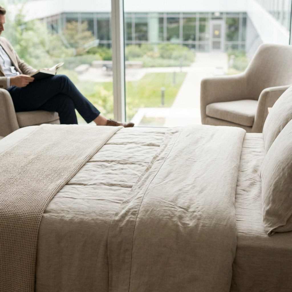 Illustration for The Benefits of Earthing Bedsheets for Better Sleep Quality and Natural Anxiety Relief