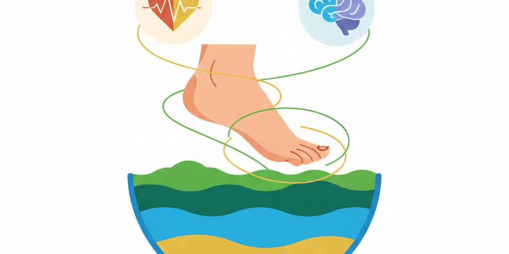 Illustration for Transform Sedentary Health: Integrate Daily Earthing for Natural Energy and Calm