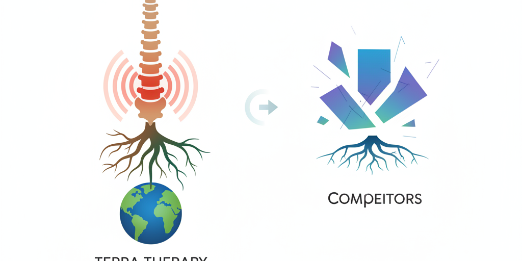 Illustration for Effective Chronic Back Pain Relief: Terra Therapy Grounding Solutions vs Competitors