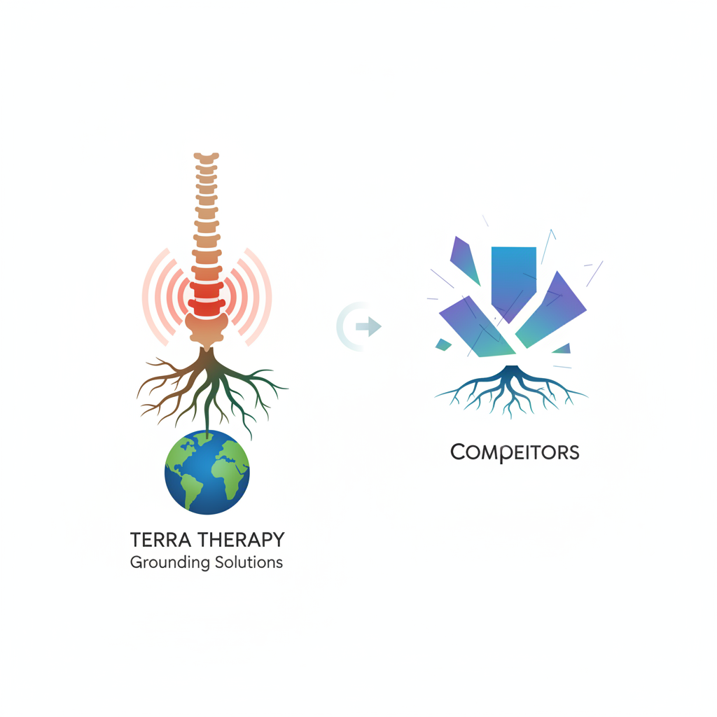 Illustration for Effective Chronic Back Pain Relief: Terra Therapy Grounding Solutions vs Competitors