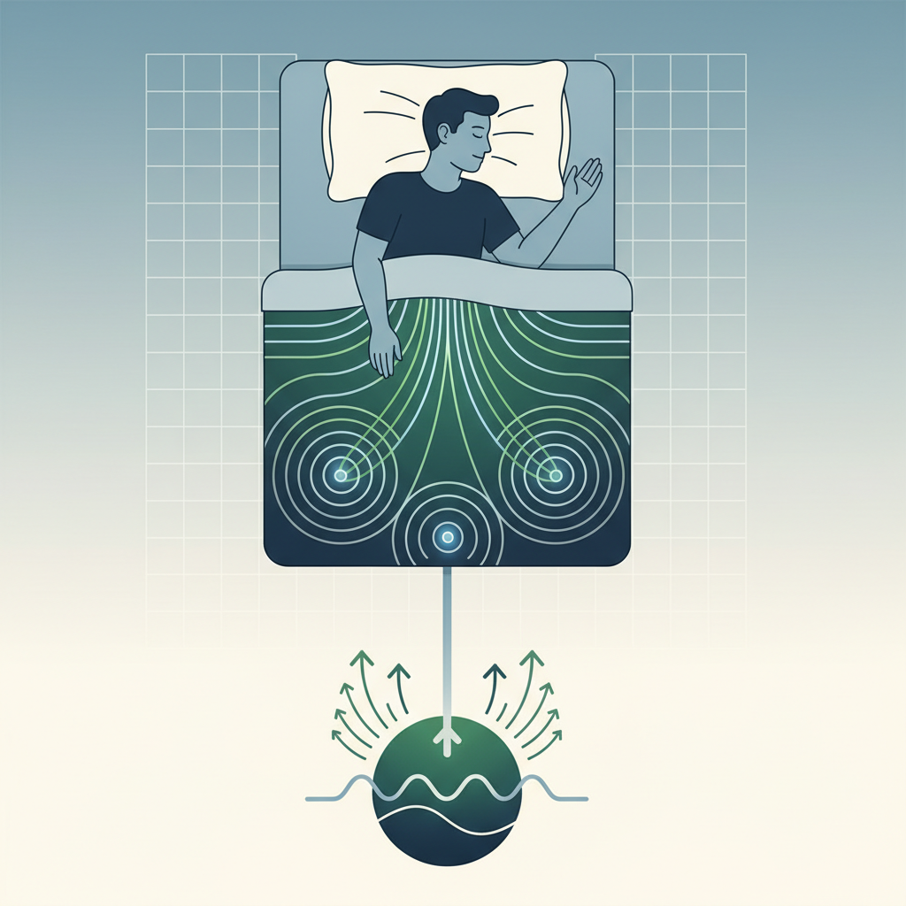Illustration for The Science Behind Grounding Bedsheets: Understanding Conductivity and Effectiveness