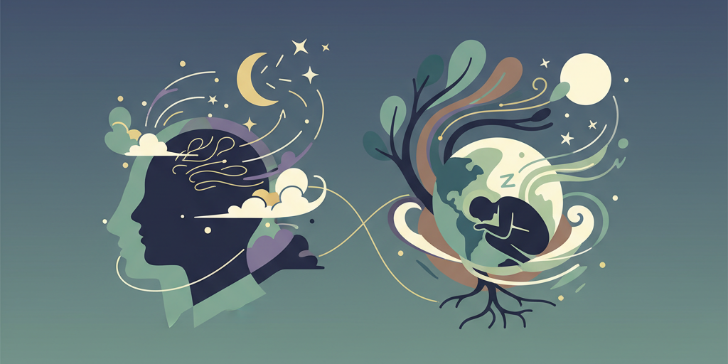 Illustration for Natural Remedies for Insomnia: Reconnect with Earth's Energy for Restful Sleep