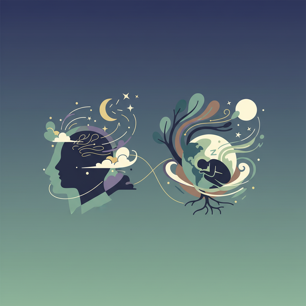 Illustration for Natural Remedies for Insomnia: Reconnect with Earth's Energy for Restful Sleep