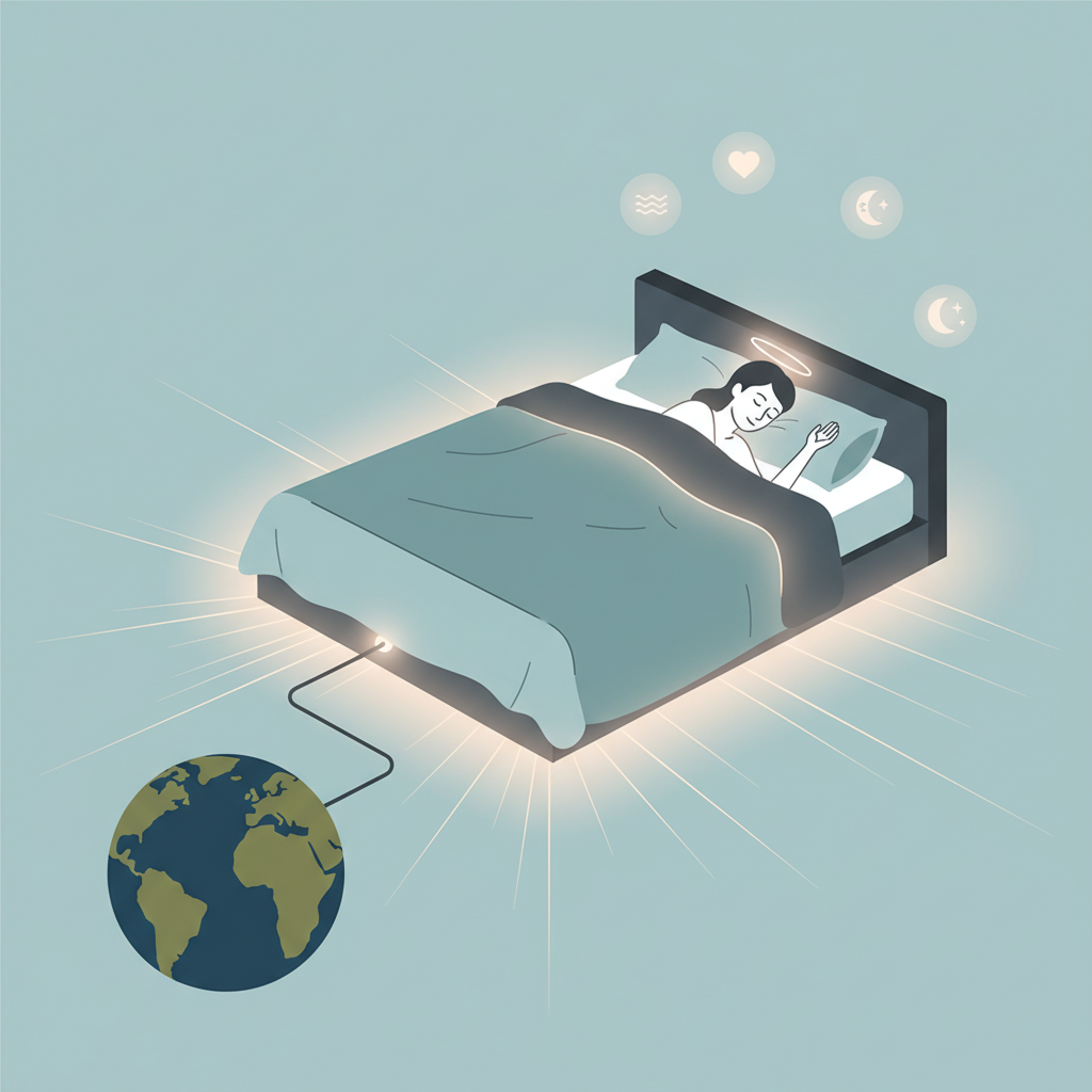 Illustration for Experience Restorative Sleep: Unveiling Grounding Bedsheet Benefits for Well-being