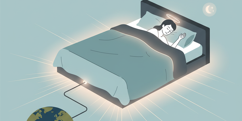 Illustration for Experience Restorative Sleep: Unveiling Grounding Bedsheet Benefits for Well-being
