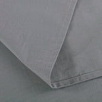 close up of Gray Grounding Fitted Bed Sheet