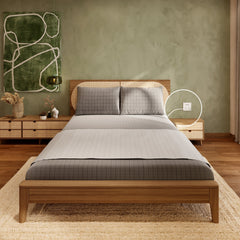 White Earth Grounding Half Bed Sheets
